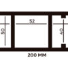 PERGOLA BEAM PROFILE  WPC 011 - Image 2