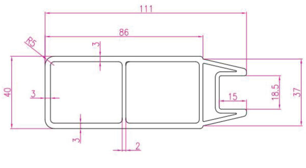WING SIDE PROFILE  PVD A1