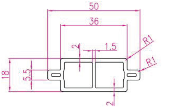 DOOR EXTENSION PROFILE PVD A3