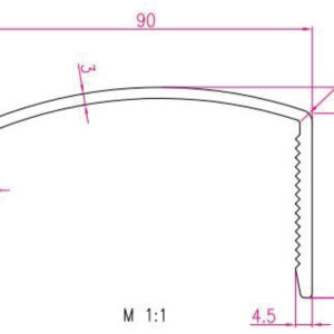 CURVE EXPANSION 90*50 PVD A4