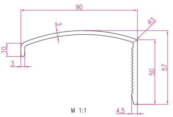 CURVE EXPANSION 90*50 PVD A4