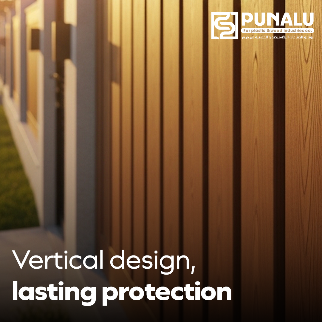 Modern WPC horizontal and vertical fence designs